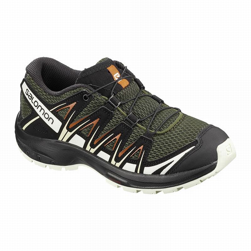 Salomon Singapore Kids Hiking Shoes - XA PRO 3D J Deep Green/Black | 40792-PAMU